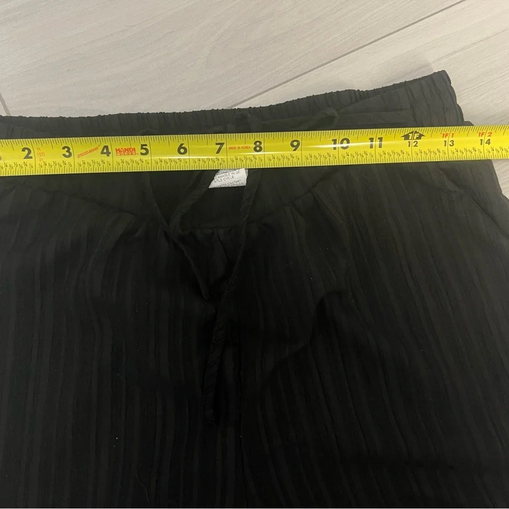 SHEIN Women's Wide Leg Pants Black Sz M - Picture 6 of 7